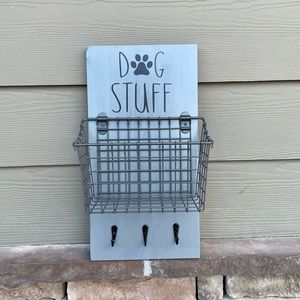 Wooden Dog leash holder